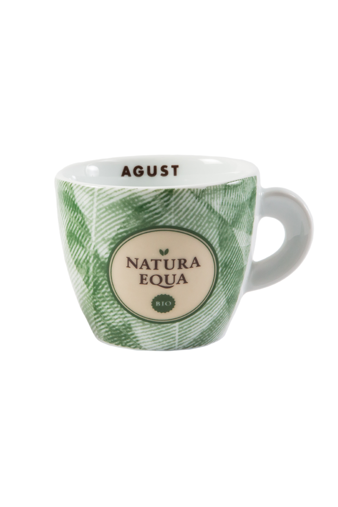 Set 6 Cappuccino cup with Natura Equa logo